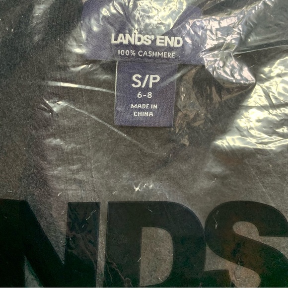 LANDSEND Women's Petite Cashmere Crew Neck Sweater - Picture 5 of 5